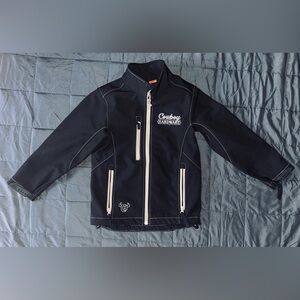 Boys Cowboy Hardware Full Zip Jacket - Western Print W/Zip Pockets, Size M (7/8)